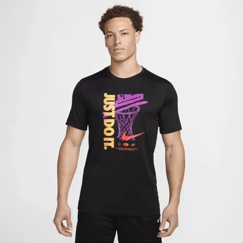 Nike мужские Dri-FIT баскетбольные футболка цвет черный