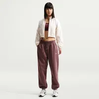 Nike Sportswear Phoenix Fleece женская С высокой Талией оверсайз Sweatpants цвет фиолетовый