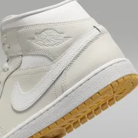 Nike Air Jordan 1 Mid женская Кроссовки цвет серый