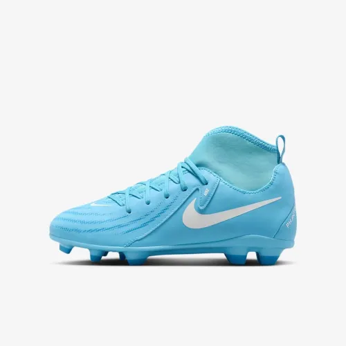 Nike Jr. Phantom Luna 2 Club Little/Big дитячі MG High-Top футбольні бутси блакитний