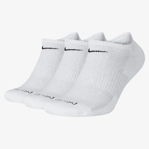 Nike Everyday Plus Cushion тренировочные No-Show носки (3 пары) цвет белый