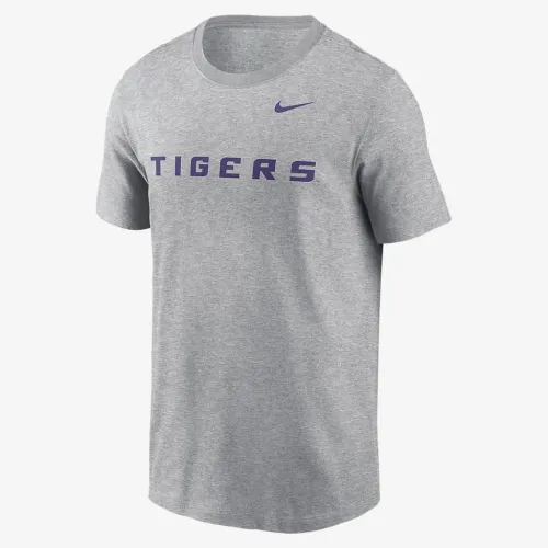 LSU Tigers Primetime Wordmark чоловічі Nike College футболка колір сірий