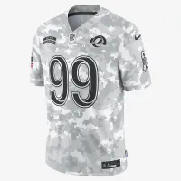 Aaron Donald Los Angeles Rams Salute to Service мужские Nike Dri-FIT NFL Limited Jersey цвет белый