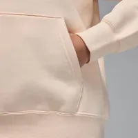Nike Jordan Flight Fleece женская Satin-Lined Pullover Толстовка с капюшоном цвет коричневый