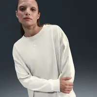 Nike Sportswear Essential женская оверсайз Long-Sleeve футболка цвет серый