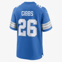 Jahmyr Gibbs Detroit Lions чоловічі Nike NFL Game Football Jersey блакитний