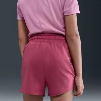 Nike One Big дитячі (Girls') Dri-FIT З високою талією Woven тренувальні шорти колір фіолетовий