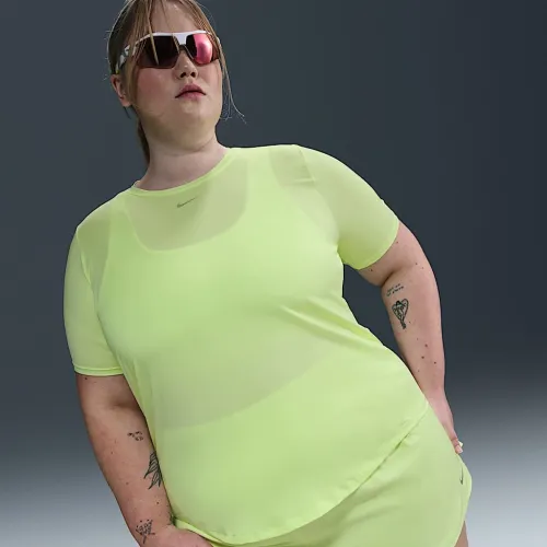 Nike One Classic жіноча Dri-FIT Short-Sleeve Top (великі розміри) Yellow