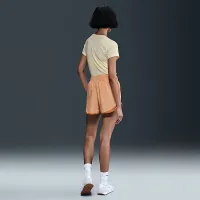 Nike Sportswear Chill Knit жіноча Slim Cropped футболка колір коричневий