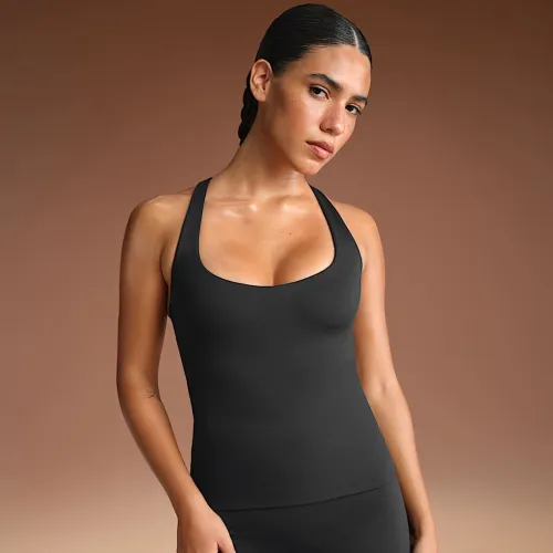 NikeSKIMS Matte жіноча Racerback Tank Top колір чорний