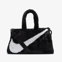 Nike Sportswear Faux Fur Tote (10L) колір чорний