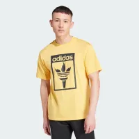 Футболка adidas Originals Trefoil Torch JJ1220 - желтая