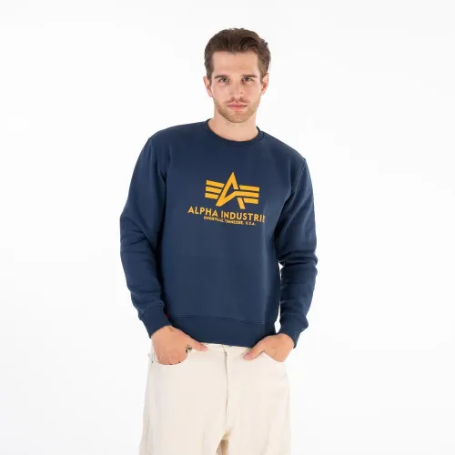 Кофта/футболка Alpha Industries Basic Sweater 178302463 - Синяя