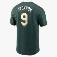 Reggie Jackson Athletics Cooperstown Fuse чоловічі Nike MLB футболка колір зелений