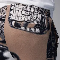 Nike Jordan MVP Big дитячі Fleece Printed Pants колір коричневий