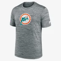 Miami Dolphins Sideline Velocity чоловічі Nike Dri-FIT NFL футболка колір сірий