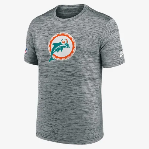 Miami Dolphins Sideline Velocity чоловічі Nike Dri-FIT NFL футболка колір сірий