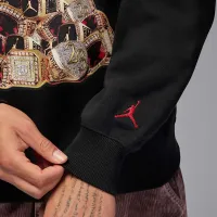 Nike Jordan Brooklyn Fleece чоловічі Crew-neck світшот колір чорний