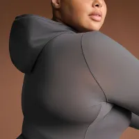 NikeSKIMS Weightless Layers женская Full-Zip Толстовка с капюшоном цвет серый