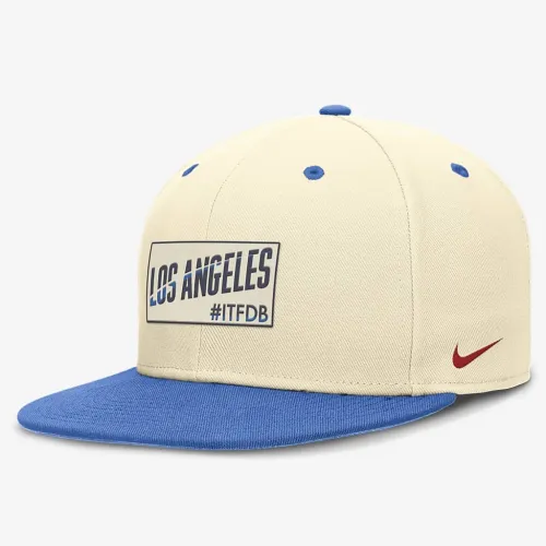 Los Angeles Dodgers City Connect True чоловічі Nike Dri-FIT MLB Fitted Hat блакитний