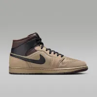 Nike Air Jordan 1 Mid чоловічі Кросівки колір коричневий