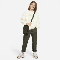 Nike Sportswear Club Fleece Big детские (Girls') Crew-Neck свитшот цвет белый