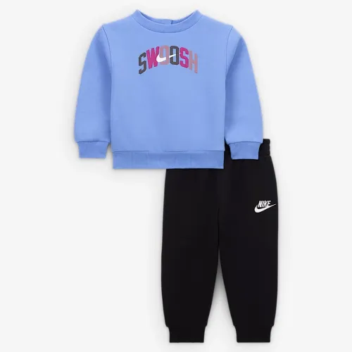 Nike Sportswear Powder Play Baby (12-24M) Lightweight Fleece 2-Piece Crew набор цвет черный