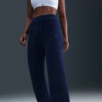 Nike Sportswear Phoenix Cozy Букле женская Slim Knit Pants синий