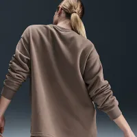 Nike Sportswear женская оверсайз Crew-Neck French Terry свитшот цвет коричневый
