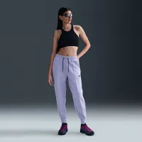 Nike Sportswear Tech Fleece женская Mid-Rise Joggers цвет фиолетовый