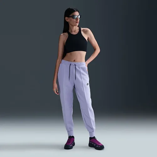 Nike Sportswear Tech Fleece женская Mid-Rise Joggers цвет фиолетовый