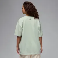 Nike Jordan женская оверсайз Graphic футболка цвет зеленый
