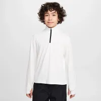 Nike Multi Big дитячі (для хлопчиків) Dri-FIT UV Long-Sleeve 1/2-Zip Top колір білий