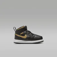 Nike Jordan 1 Mid Baby/Toddler Кросівки колір чорний