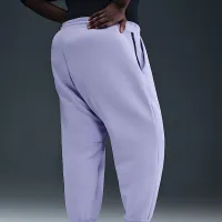 Nike Sportswear Tech Fleece женская Mid-Rise Joggers (большие размеры) цвет фиолетовый