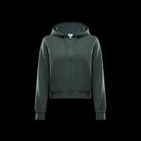 Nike Dri-FIT One жіноча Full-Zip French Terry Толстовка з капюшоном колір зелений