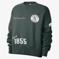 Michigan State женская Nike College Crew-Neck свитшот цвет зеленый