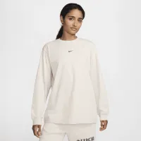 Nike Sportswear жіноча Loose Long-Sleeve футболка колір коричневий