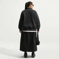 Nike Sportswear Phoenix Fleece жіноча Over-оверсайз 1/4-Zip (великі розміри) колір чорний