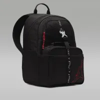 Nike Air Jordan Big детские рюкзак (18L) and Lunch сумка (3L) цвет черный