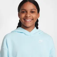 Nike Sportswear Club Fleece Big детские оверсайз Pullover Толстовка с капюшоном синий