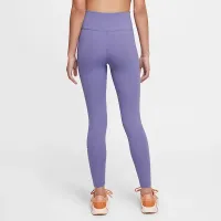 Nike One Big дитячі (Girls') Dri-FIT З високою талією лосіни колір фіолетовий