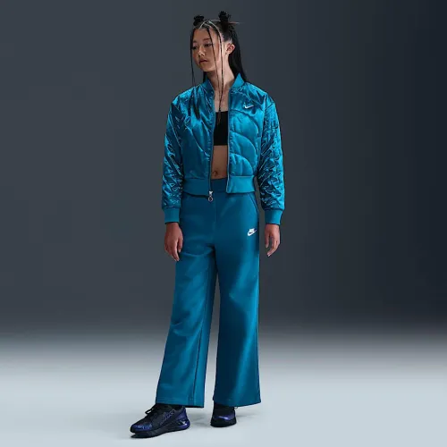 Nike Sportswear Club Fleece Girls' Wide-Leg Pants блакитний