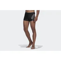 Kąpielówki adidas Wording Swim Boxers HA0324 - Чорні