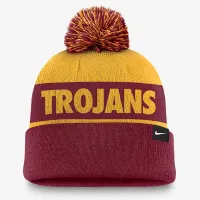 USC Trojans Primetime Peak чоловічі Nike College Cuffed Pom Beanie колір червоний