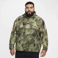 Nike Camo мужские Therma-FIT Versatile Pullover Толстовка с капюшоном цвет зеленый