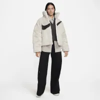 Nike Sportswear Essential жіноча оверсайз Faux Fur Puffer колір коричневий