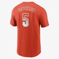 Mike Yastrzemski San Francisco Giants City Connect Fuse мужские Nike MLB футболка Orange