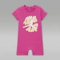 Nike Jordan Air Stacked Baby (0-9M) Romper Pink