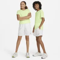 Nike Multi Big детские (для мальчиков) Dri-FIT тренировочные шорты цвет белый